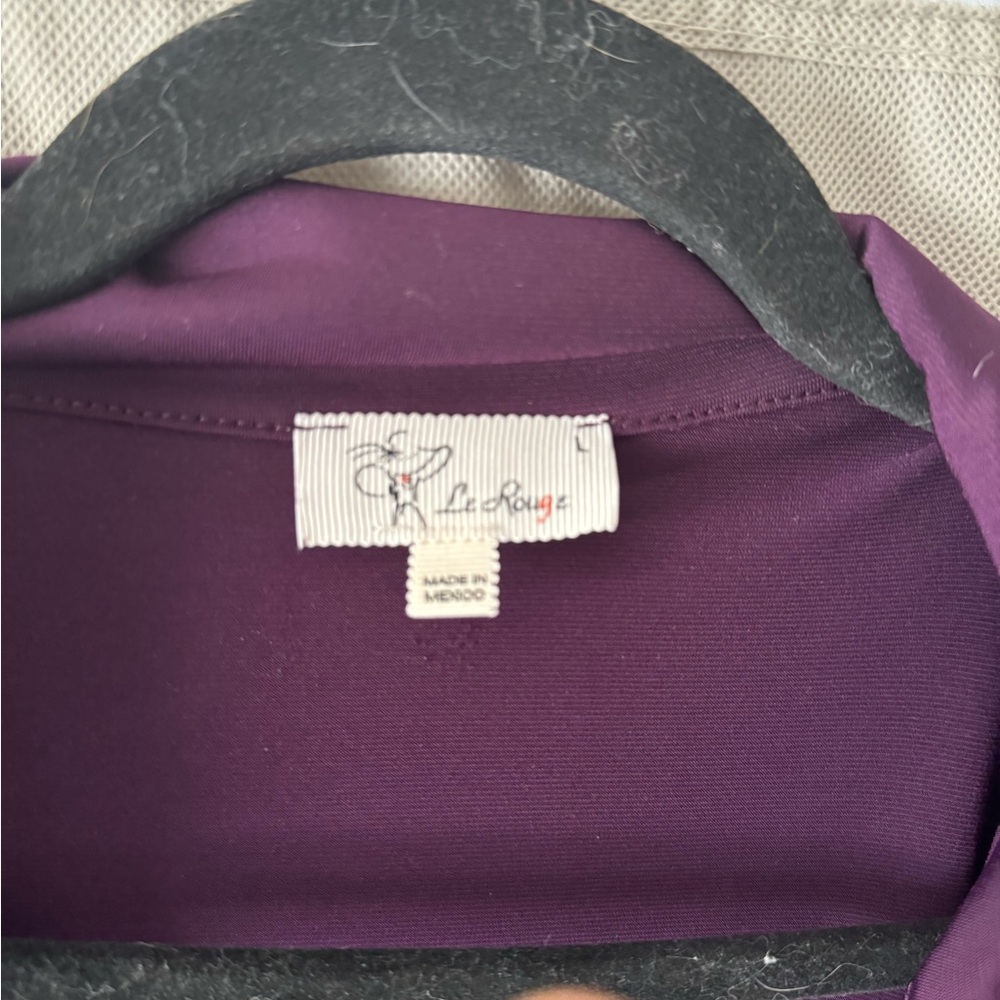 Le Rouge large purple dress blouse